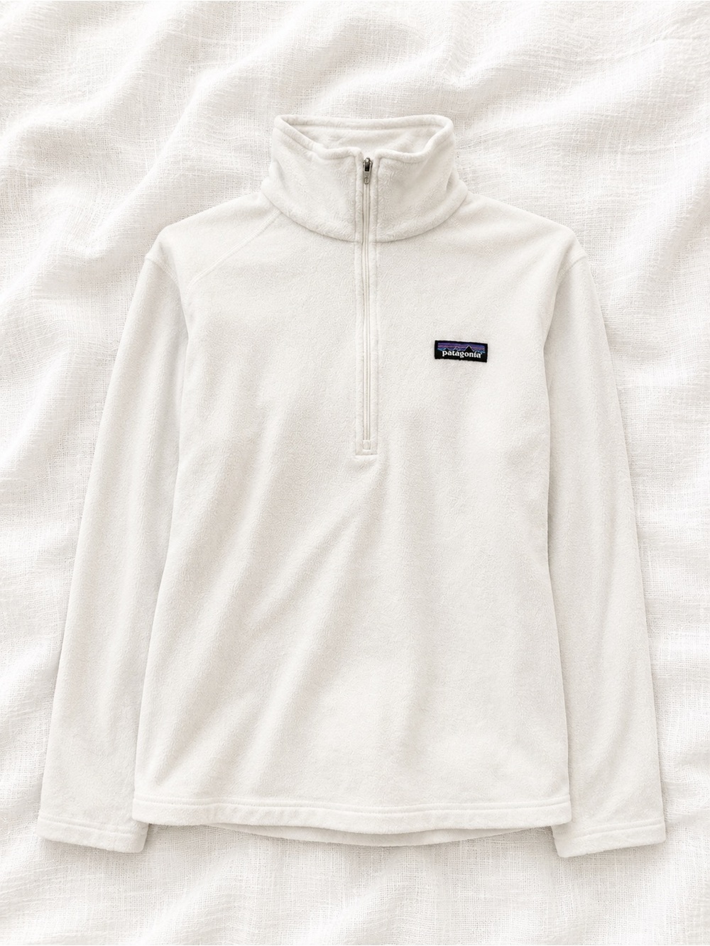 Patagonia Off-White Quarter-Zip Fleece Pullover